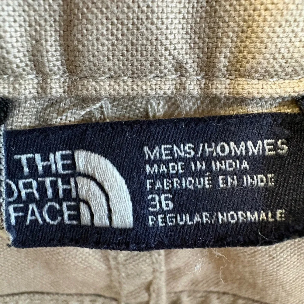 North Face Chino Pants Mens 36x32 Tan Khaki Straight Leg Cotton Blend Stretch